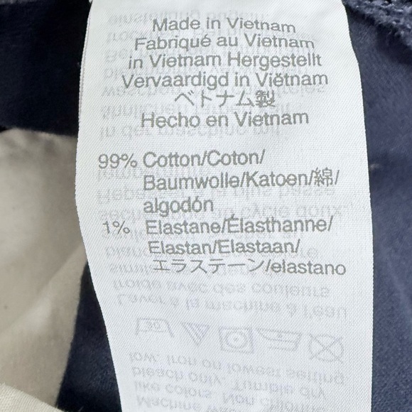 J.Crew Flex Chino Pants Straight Fit Navy Blue W33 L30 - Picture 3 of 9